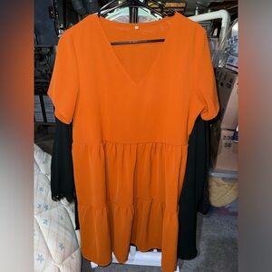 Burnt orange dress